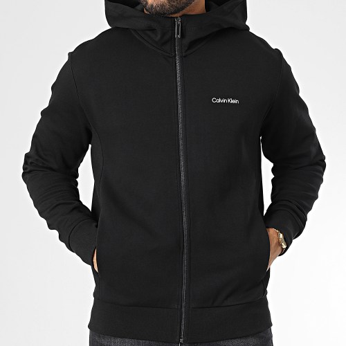 Veste Zippée Capuche Micro Logo Repreve 9697 Noir