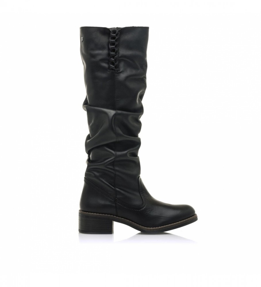Botas Mustang Frontier de couro preto