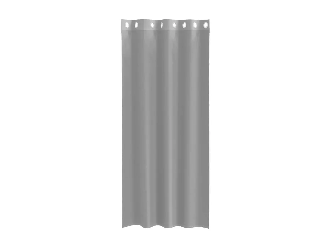 Rideaux en voile avec ?illets 2 pcs gris clair 140x245 cm