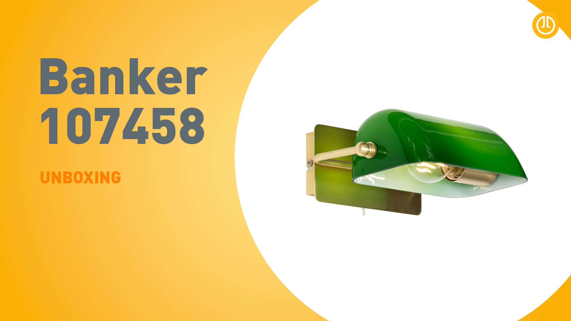 Klassieke notaris wandlamp messing met groen glas - Banker