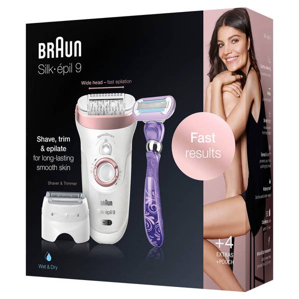 Braun Silk-épil 9 9-870 – Epilierer für Frauen für eine langanhaltende Haarentfernung