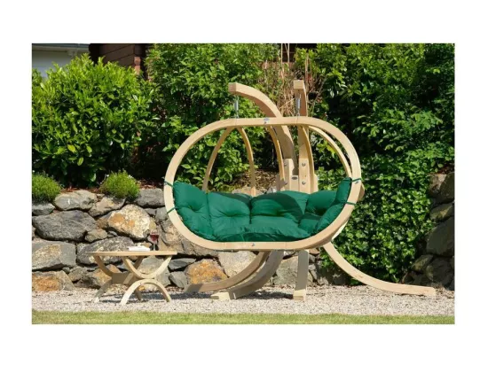 Canapé suspendu Globo royal Vert - coussin imperméable
