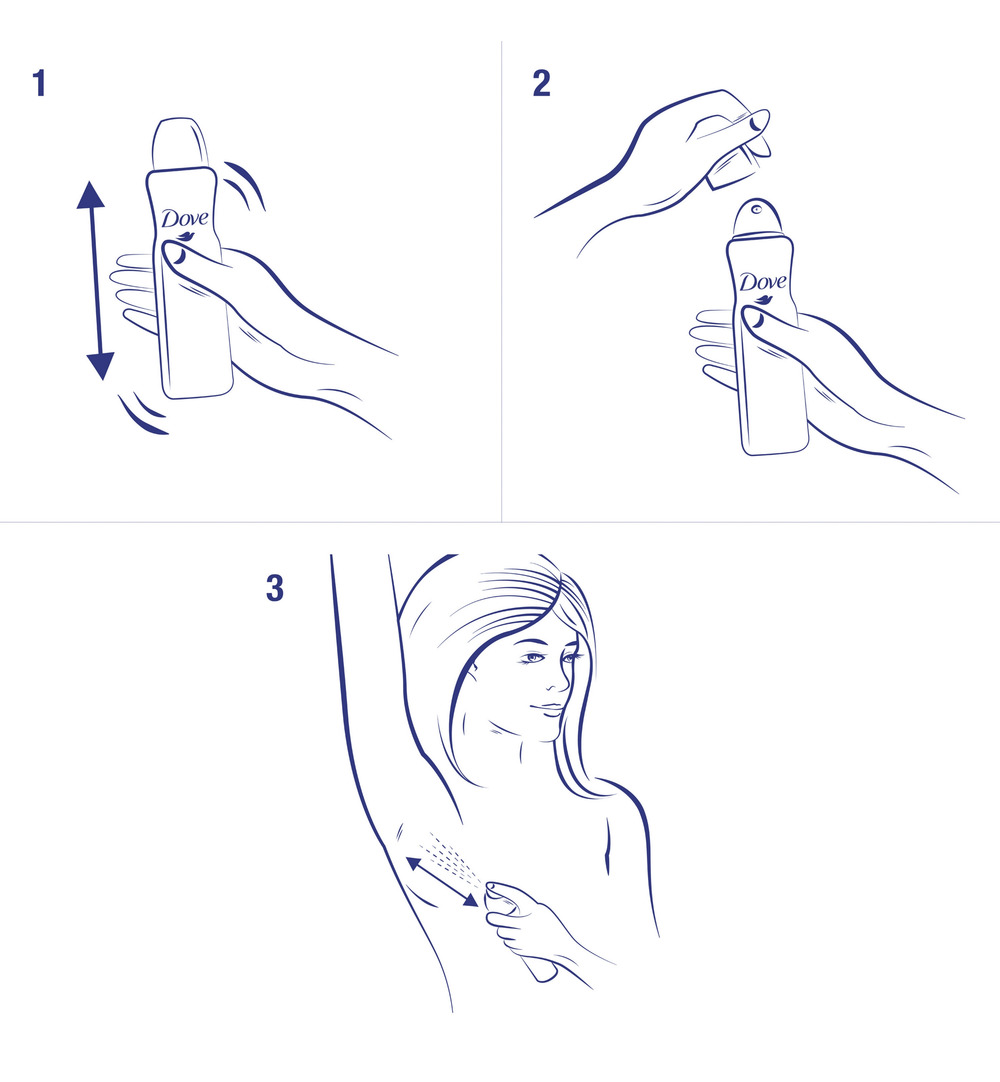 Dove Deodorant spray invisible dry (150 ml)