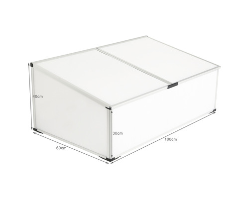 Enkelvoudige koude bak 100 x 60 x 30/40 cm