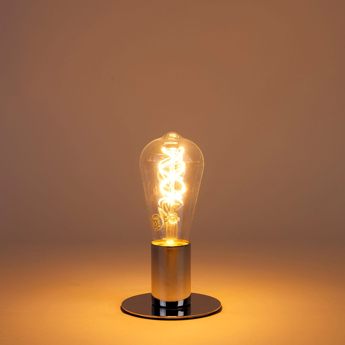 Set van 5 E27 LED lampen spiraal filament ST64 5W 400 lm 2200K