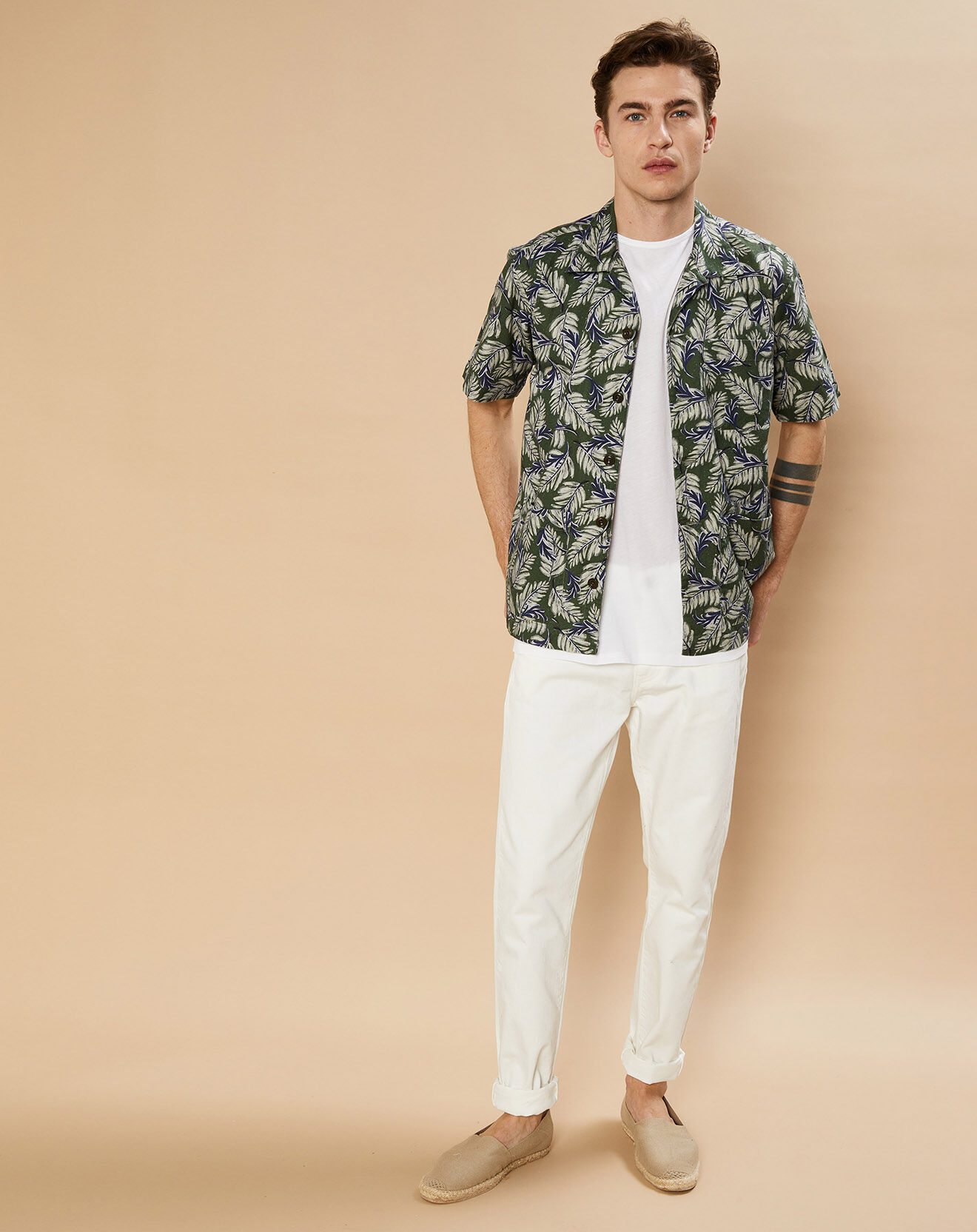 Hartford Chemise Regular Phil army bleue
