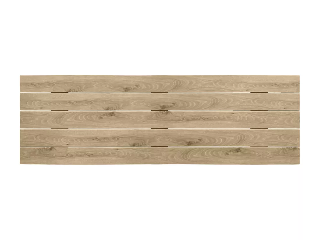DHOME Tête de lit en bois recyclé MDF Palet Style Horizontal 145x46cm Lits 135/140 - Bois Cambrien
