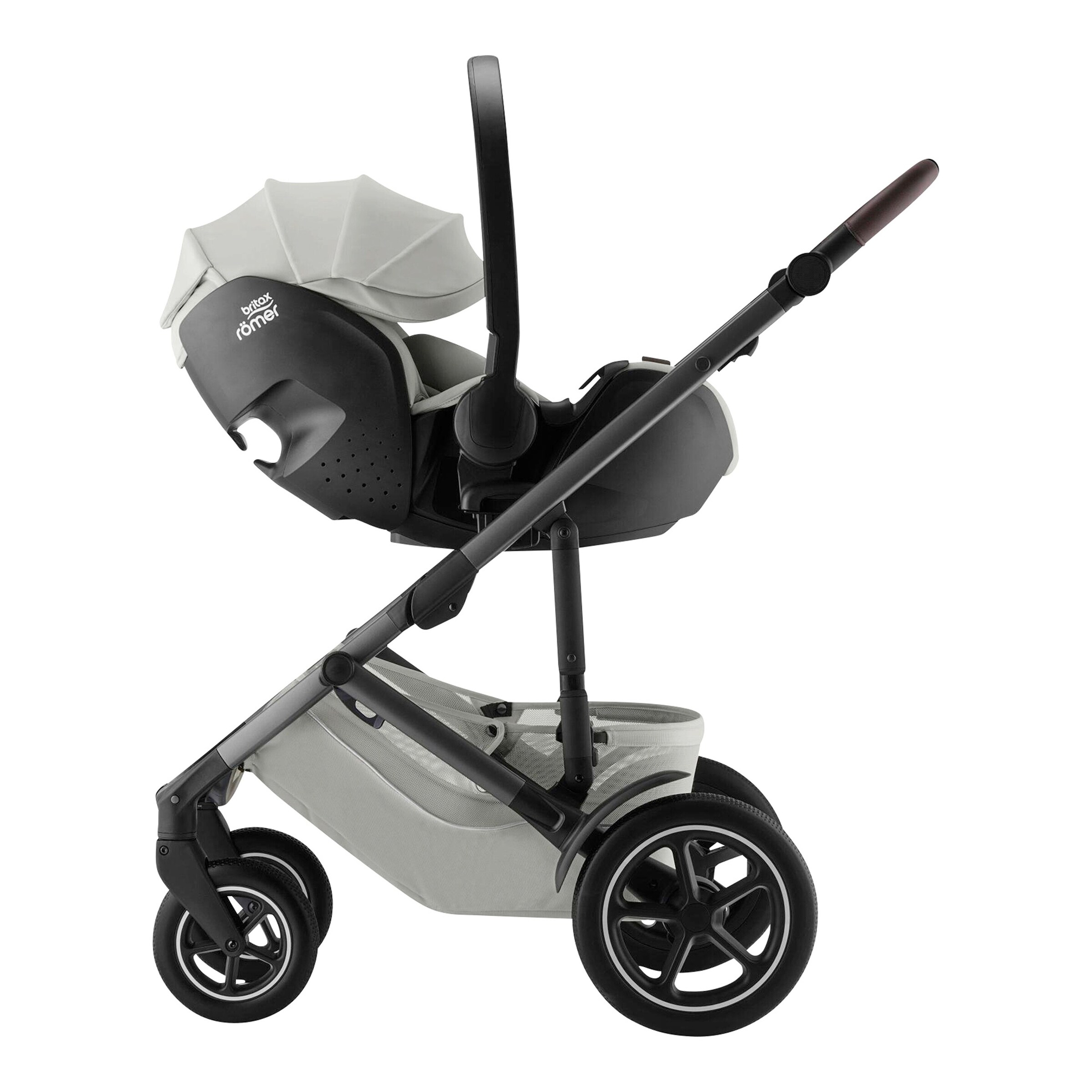 Britax Römer - Britax Römer Diamond Kombikinderwagen SMILE 5Z LUX Trio-Set inkl. Babyschale BABY-SAFE PRO i-SIZE linen grey
