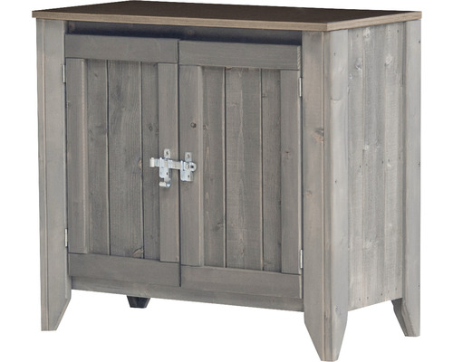 Tuinkast/buitenkeuken Konsta type 559 dressoir incl. 2 deuren 80 x 40 x 73 cm lichtgrijs