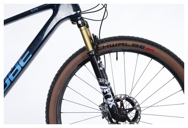 VTT Semi-Rigide Cube Elite C:68X SLT Shimano XTR 12V 29'' Gris Bleu Teamline 2023 - Produit Reconditionné