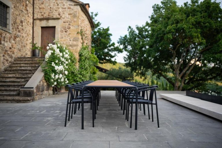 Houe Avanti tuintafel 83x98 Thermo Ash/Black