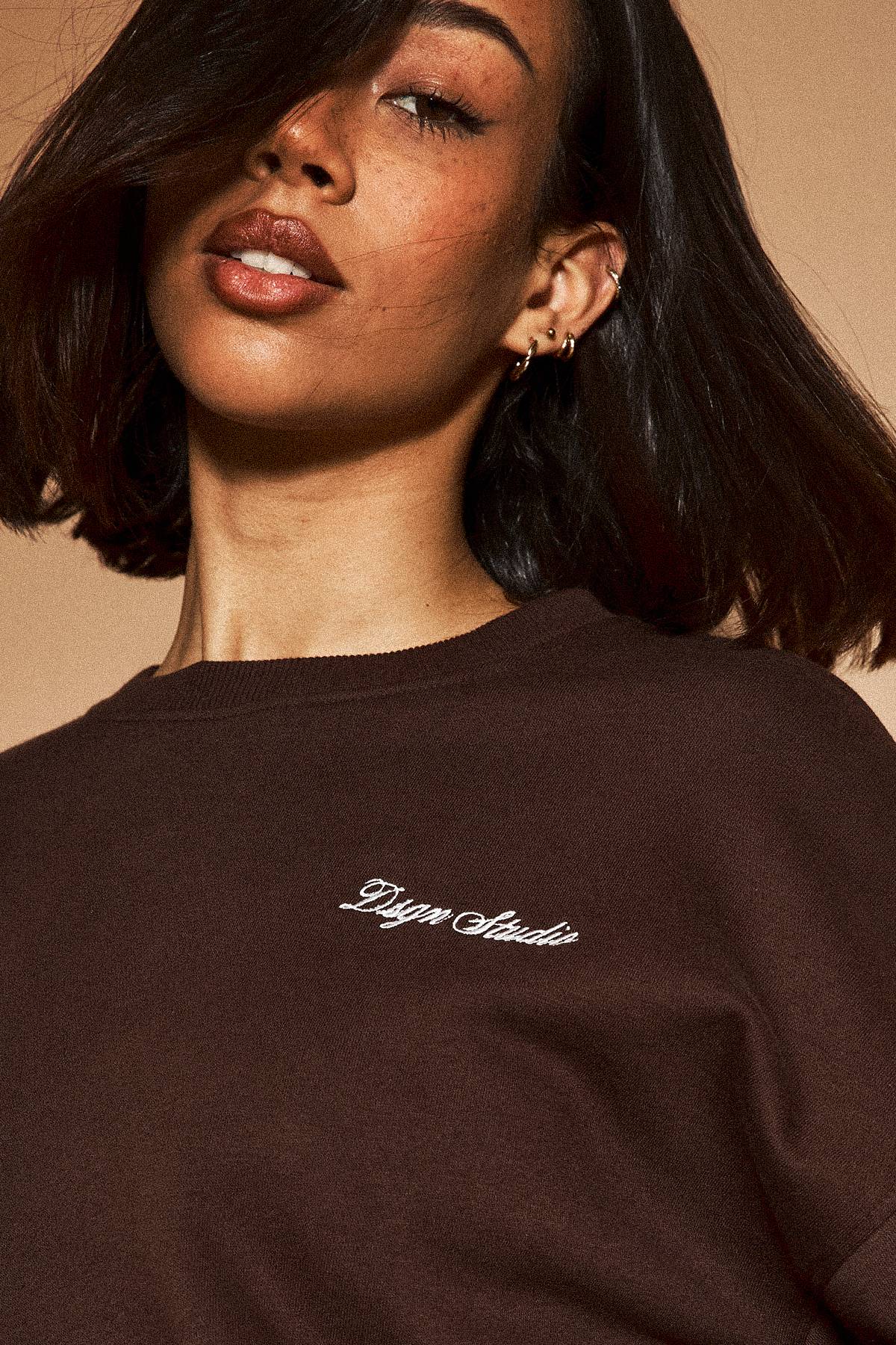 Sweat-shirt Col Rond Ample Dsgn Studio