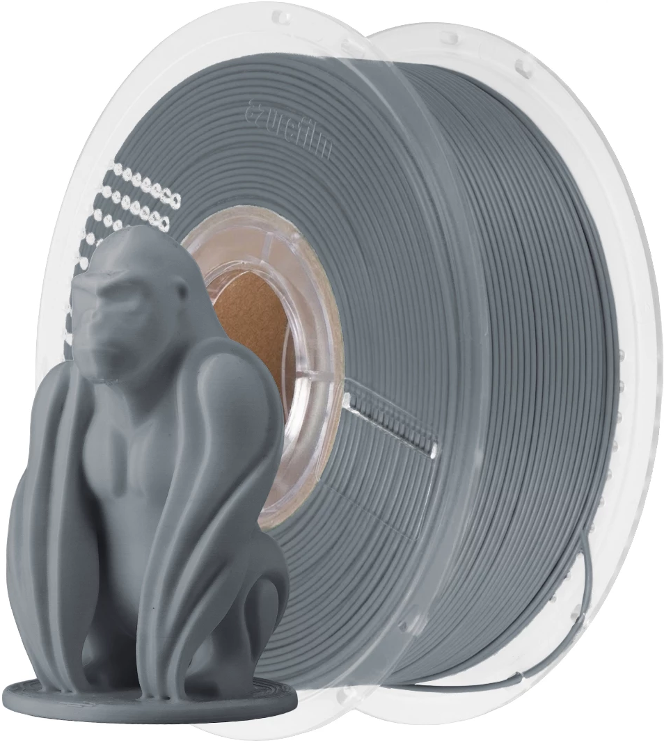 AzureFilm  PLA Shark Grey, 1,75 mm / 1000 g    Hochwertiger Druck mit guten mechanischen Eigenschaften