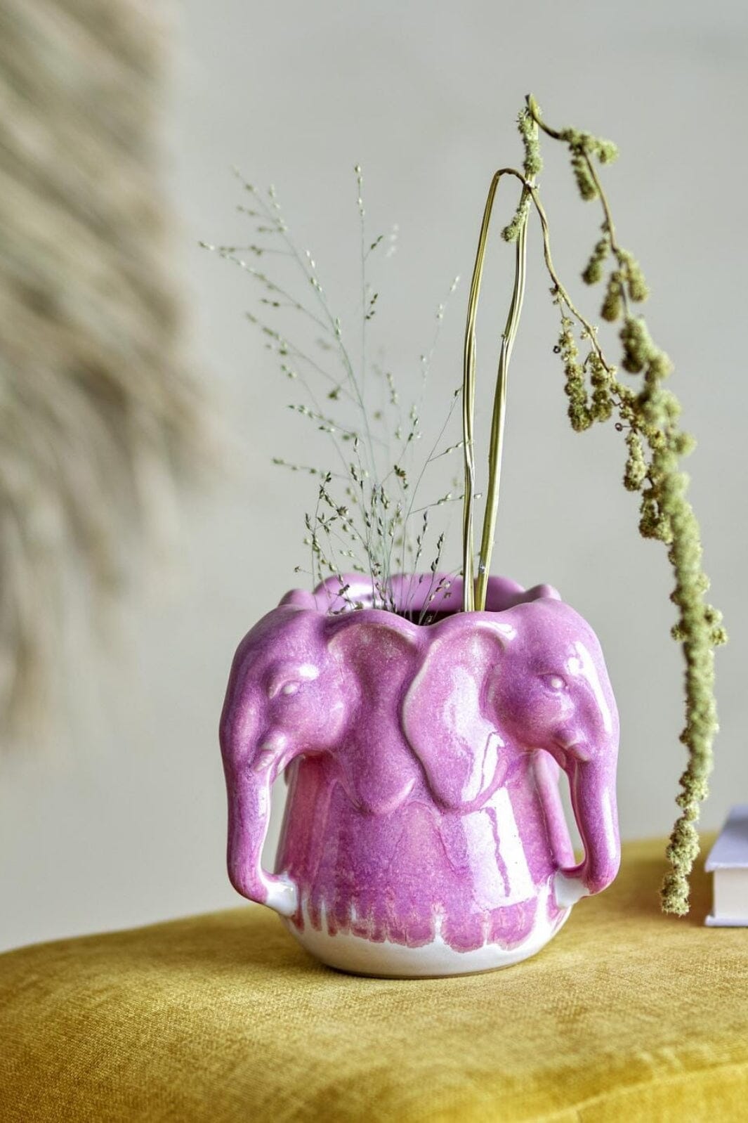 Bloomingville Pontus Vase, Pink, Stentøj