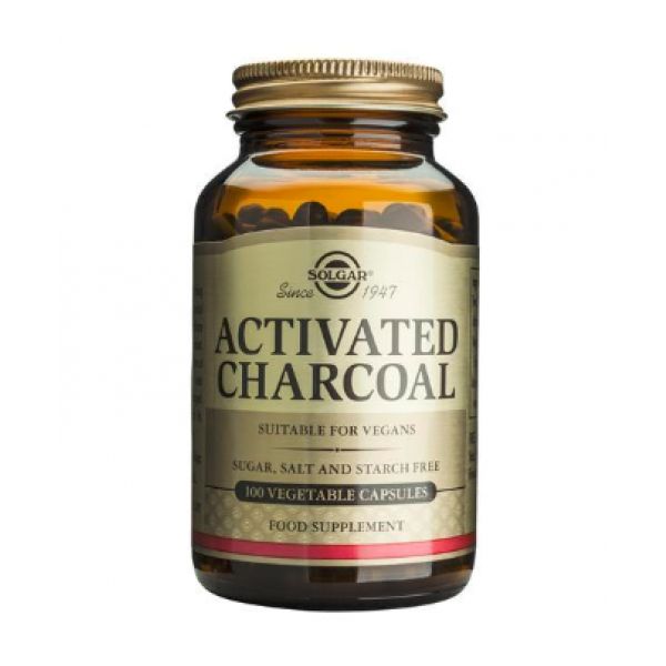 Solgar Activated Charcoal 100 Cápsulas