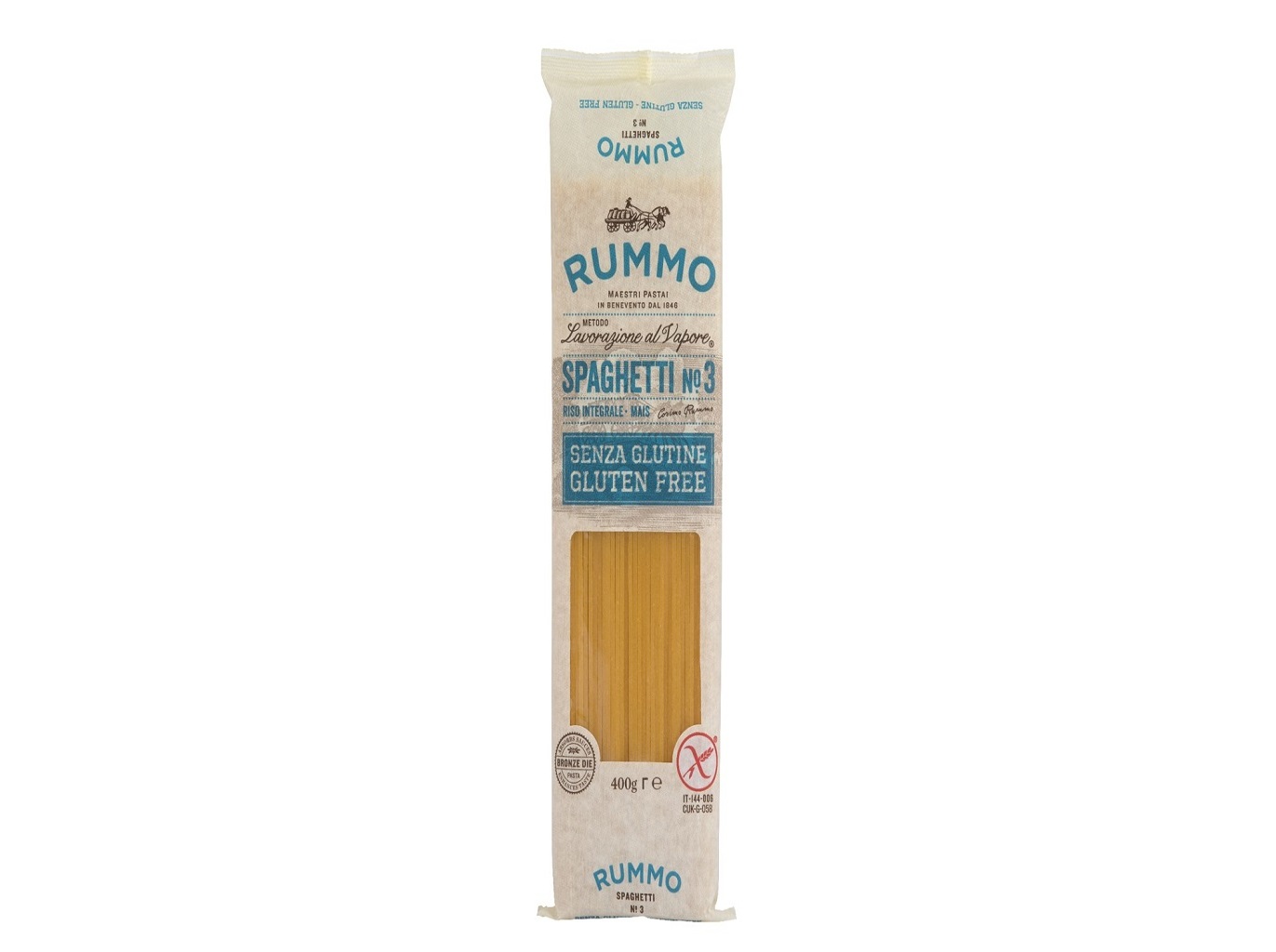 MASSA RUMMO SPAGUETTI SEM GLÚTEN 400G