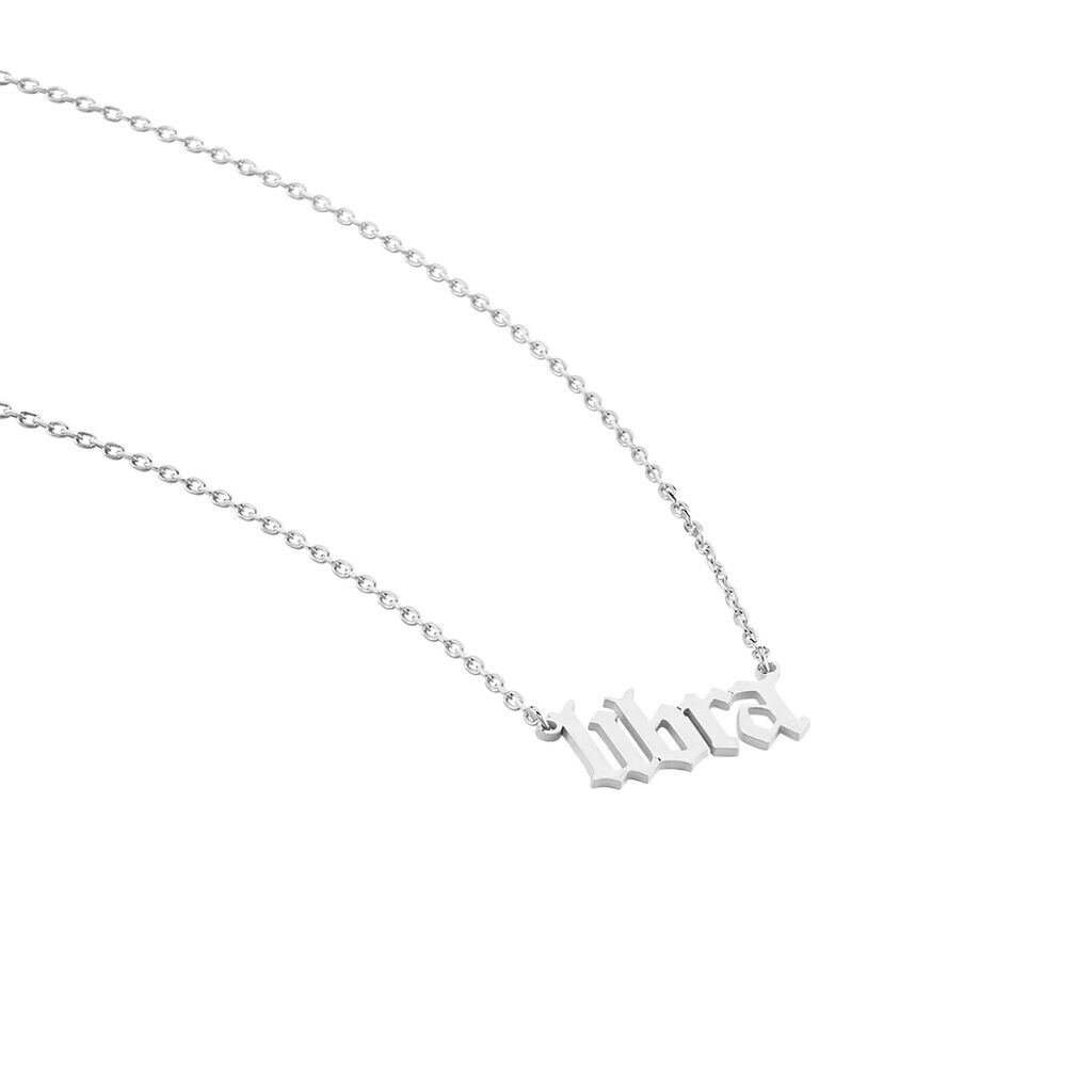 Collier Argent Blanc Astro