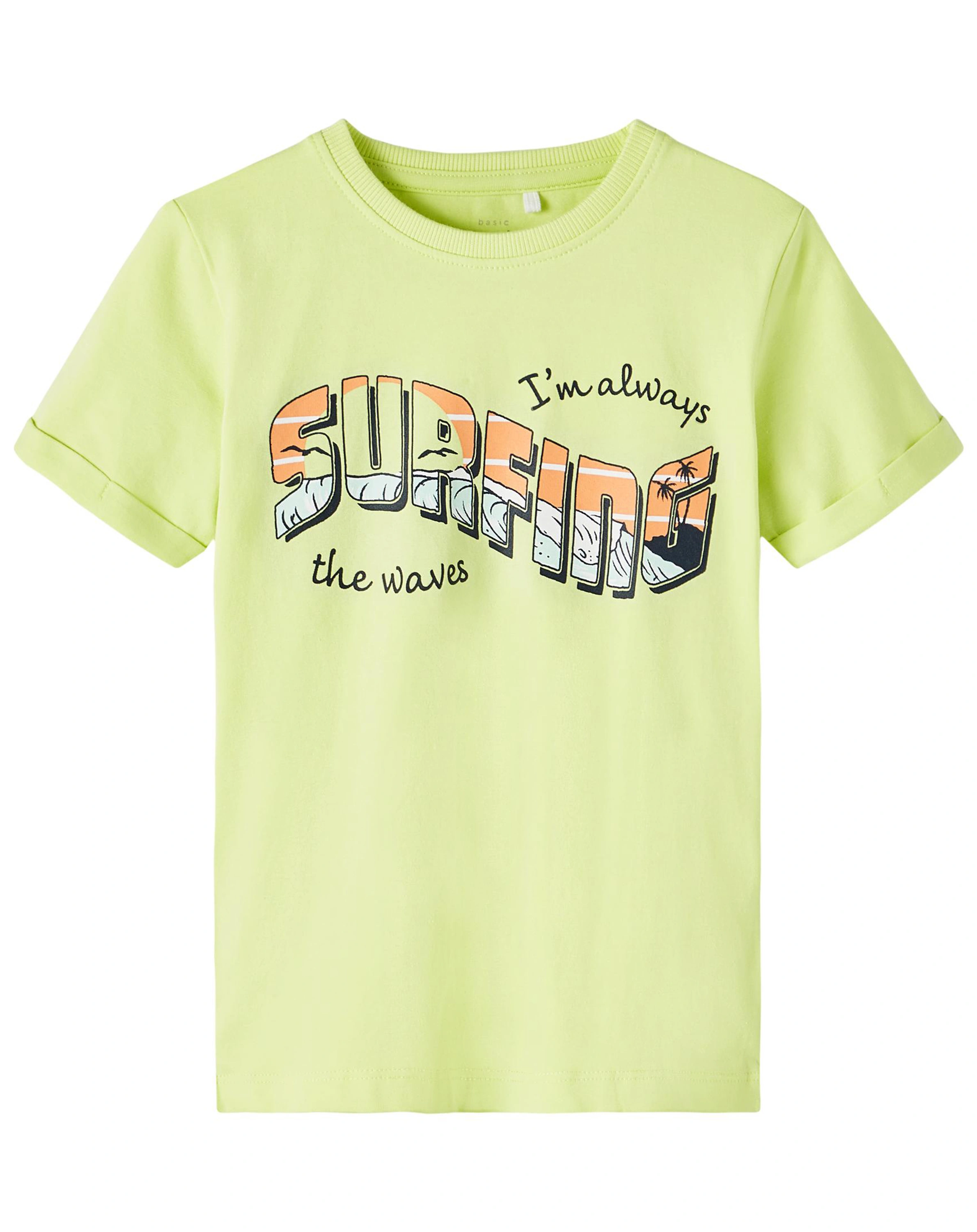 T-Shirt NMMVUX in sunny lime