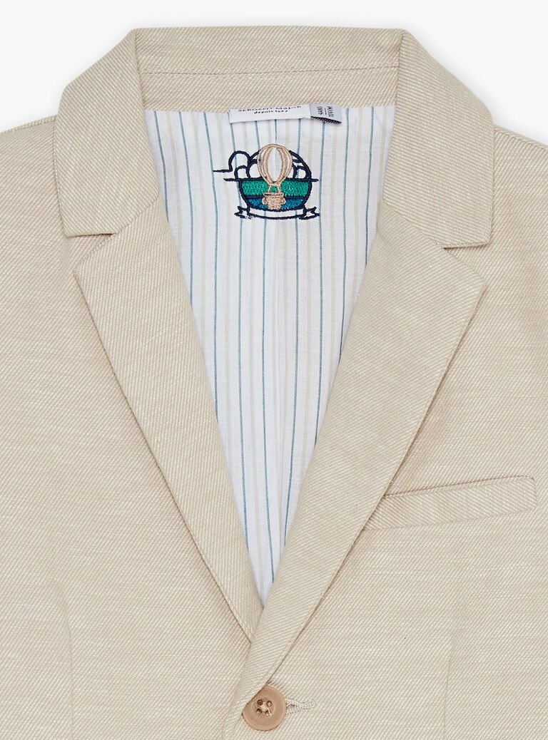 Veste beige en lin