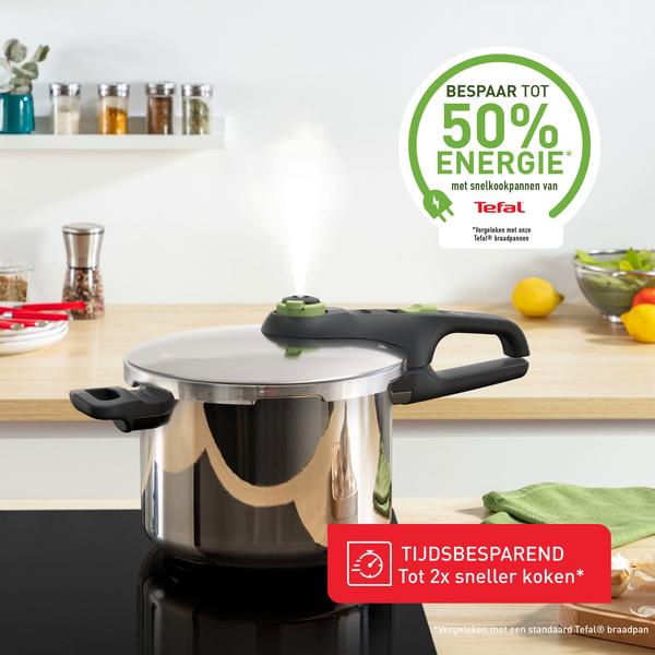 Secure 5 Trendy snelkookpan 6L met stoommand - inductie