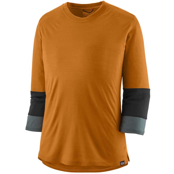 Maillot VTT PATAGONIA W'S MERINO BLEND 3/4 SLEEVE BIKE JERSEY GOLDEN CARAMEL GOLDEN CARAMEL