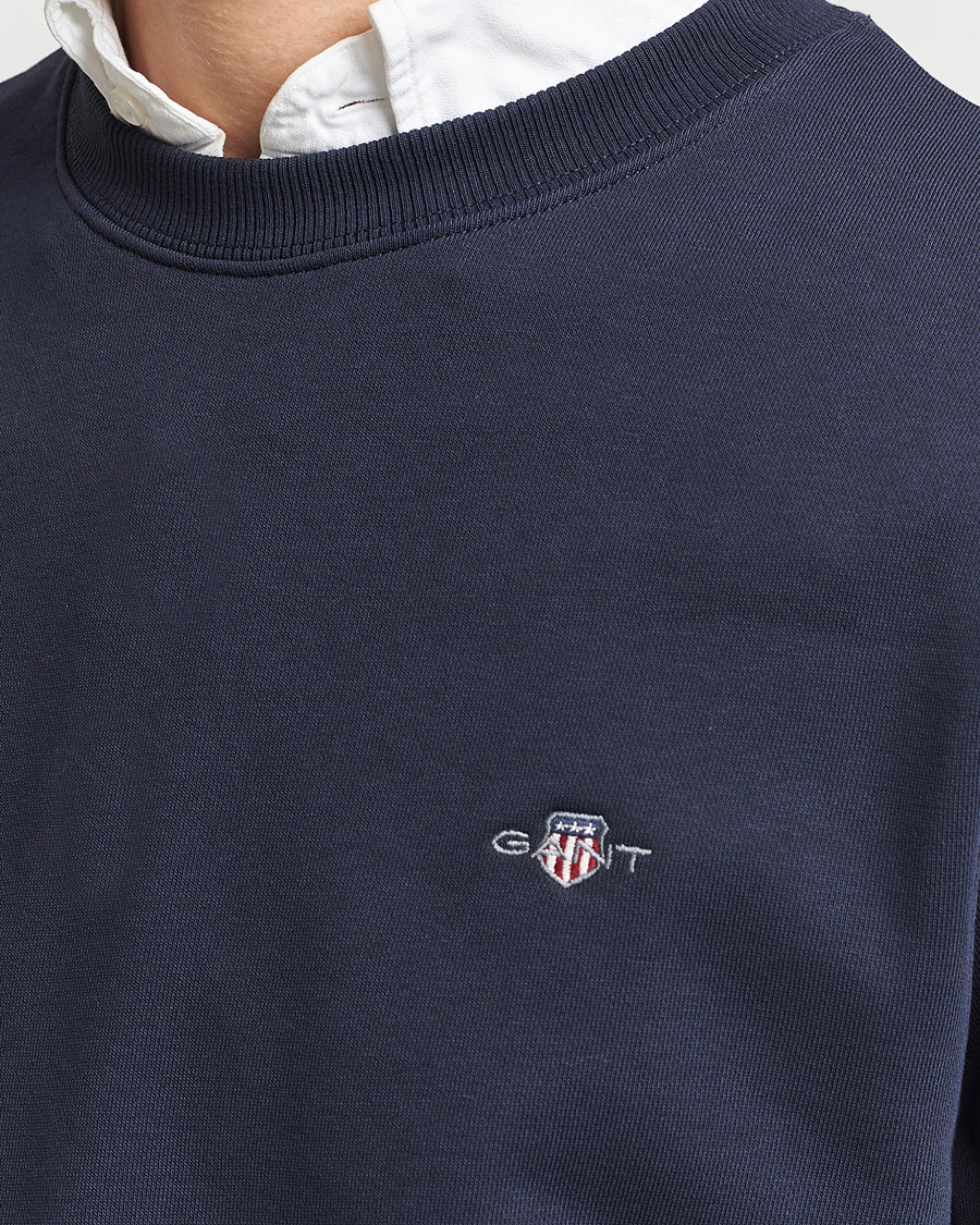 GANT Original Crew Neck Sweatshirt Evening Blue
