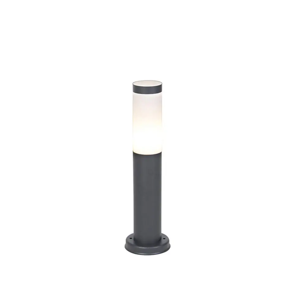 Qazqa staande buitenlampen rox grijs e27