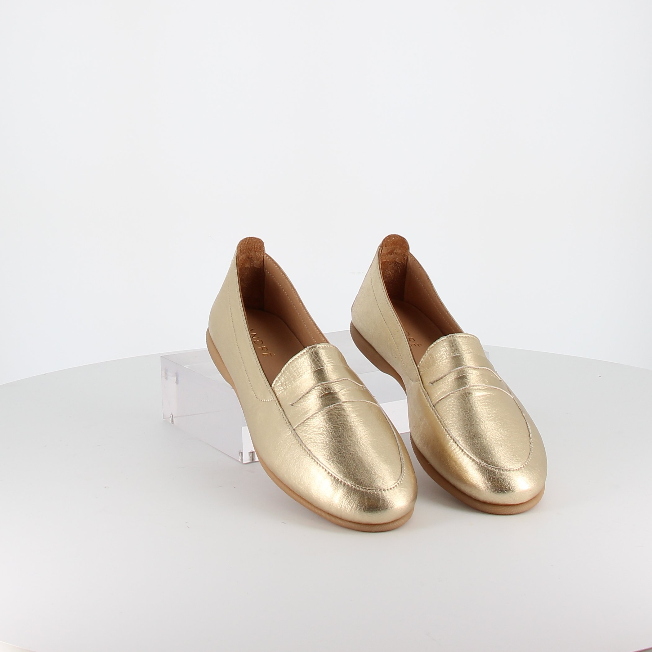 André - Mocassins LUCIOLE Or