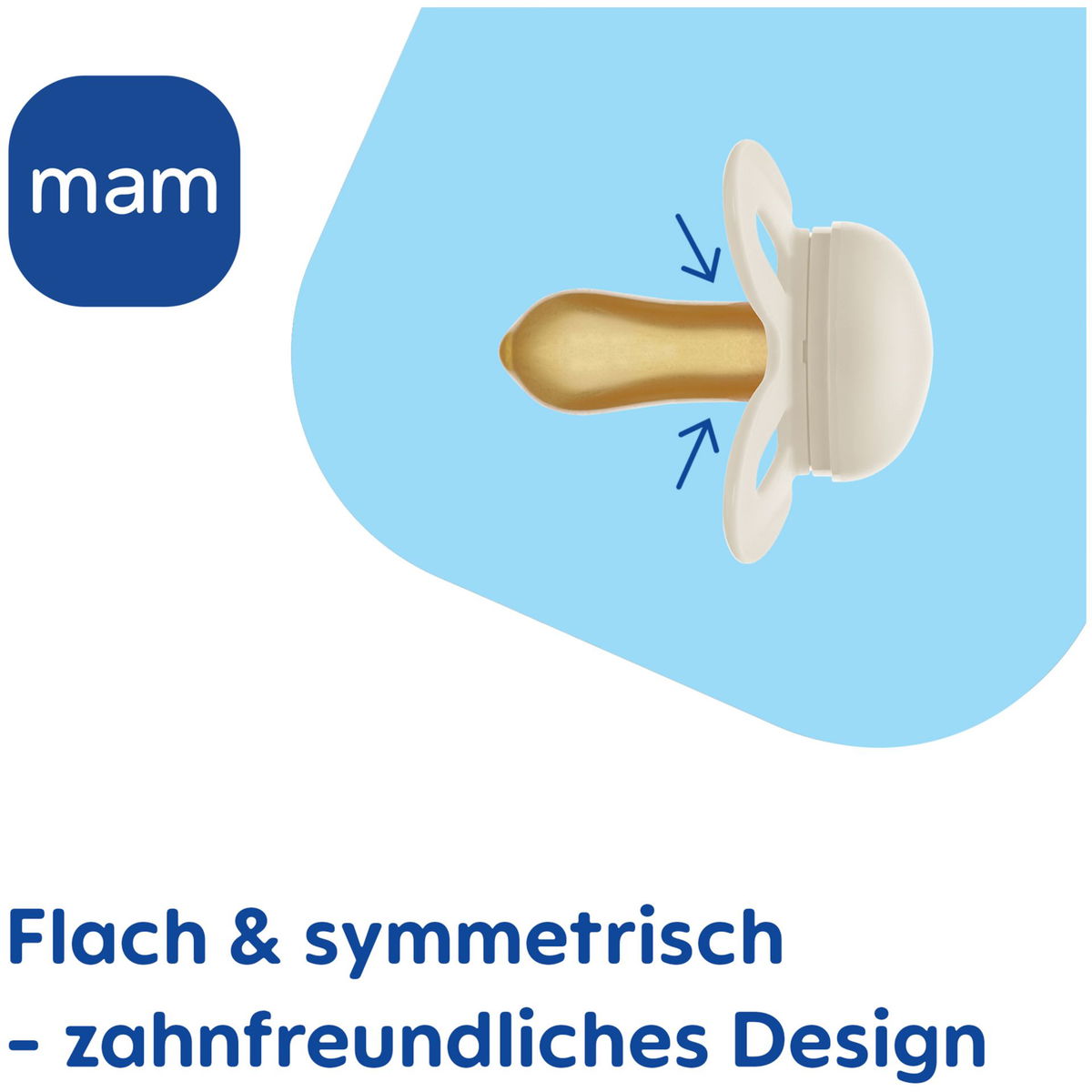 MAMMAM   Original Start Latex Schnuller blue
