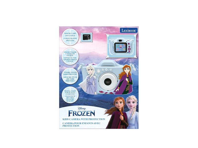 Lexibook Kinderkamera Schneekönigin mit Schutz Robuste Digitalkamera für junge Fotografen