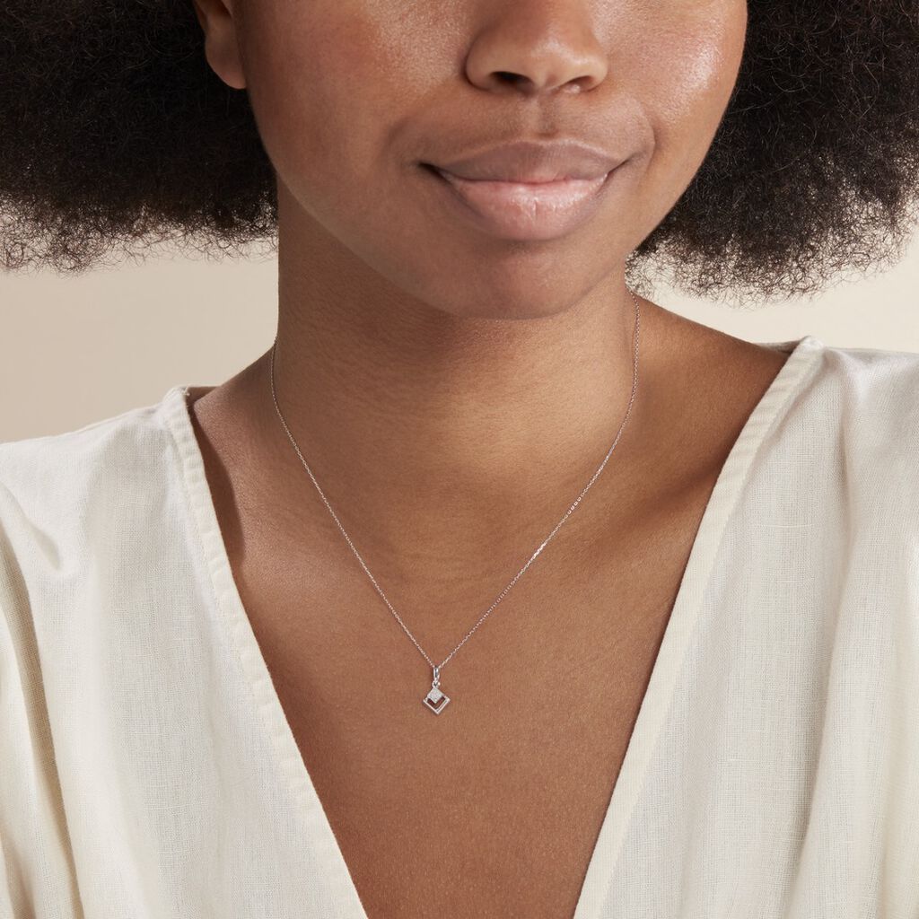 Collier Liana Or Blanc Diamant