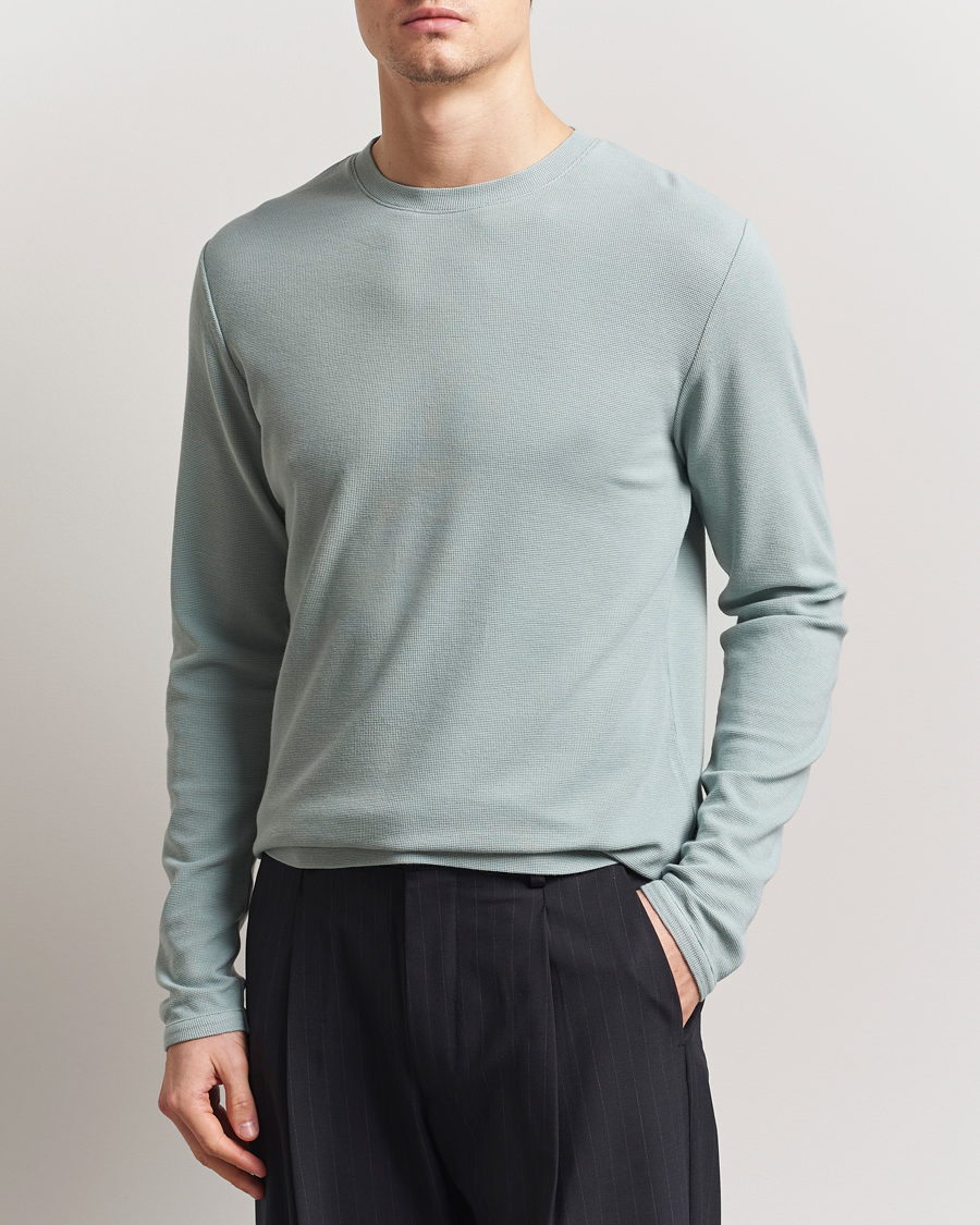 NN07 Clive Knitted Sweater Steely Blue