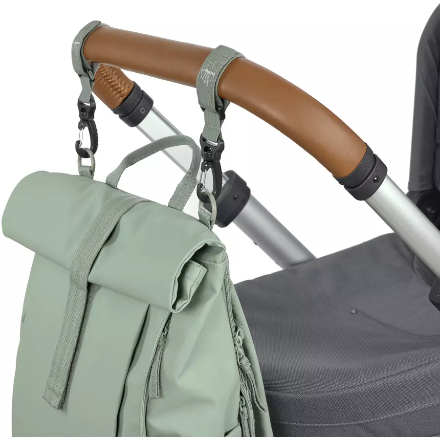 LÄSSIG Wickelrucksack Rolltop Up Backpack silver green