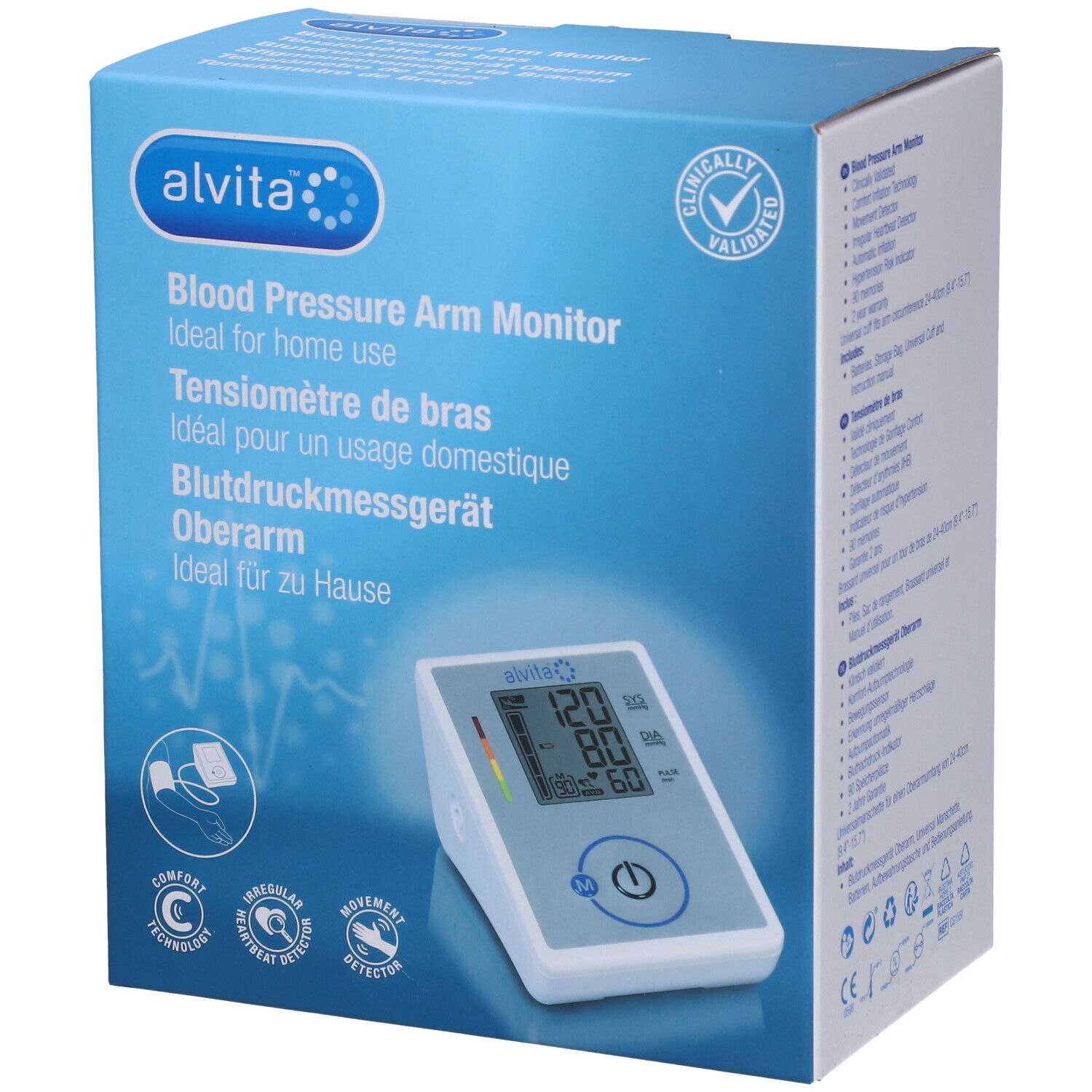 alvita® Oberarm-Blutdruckmessgerät