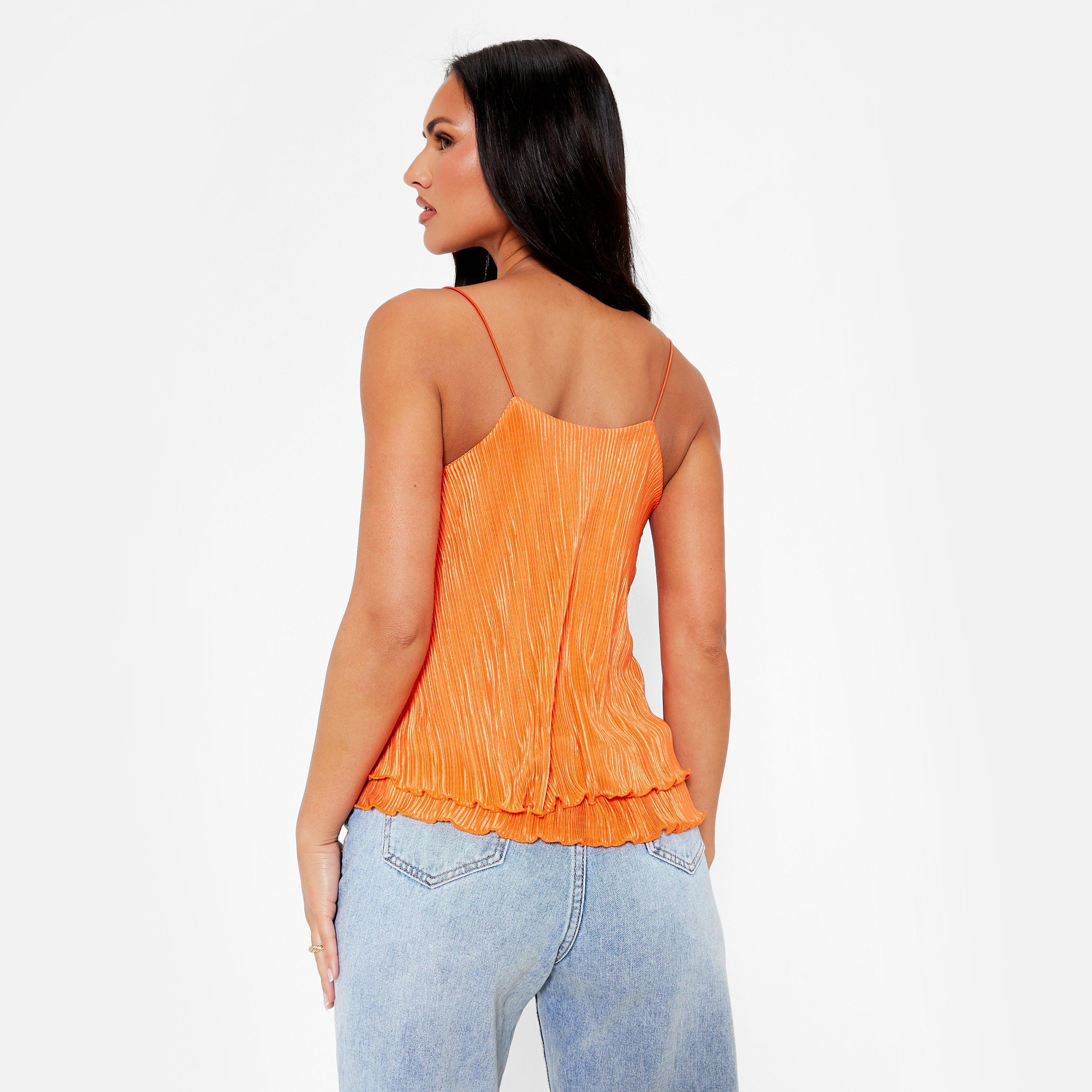 I Saw It First ISAWITFIRST Plisse Layered Cami Top