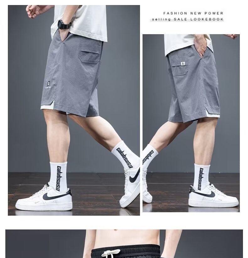 Urtishia - Snel drogende shorts met trekkoord in de taille