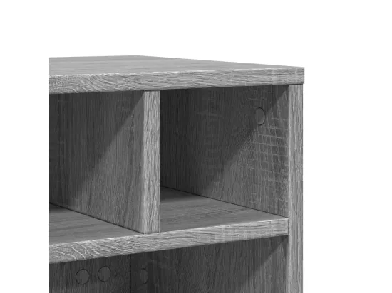 Support d'imprimante avec roulettes sonoma gris 41x32x34,5 cm