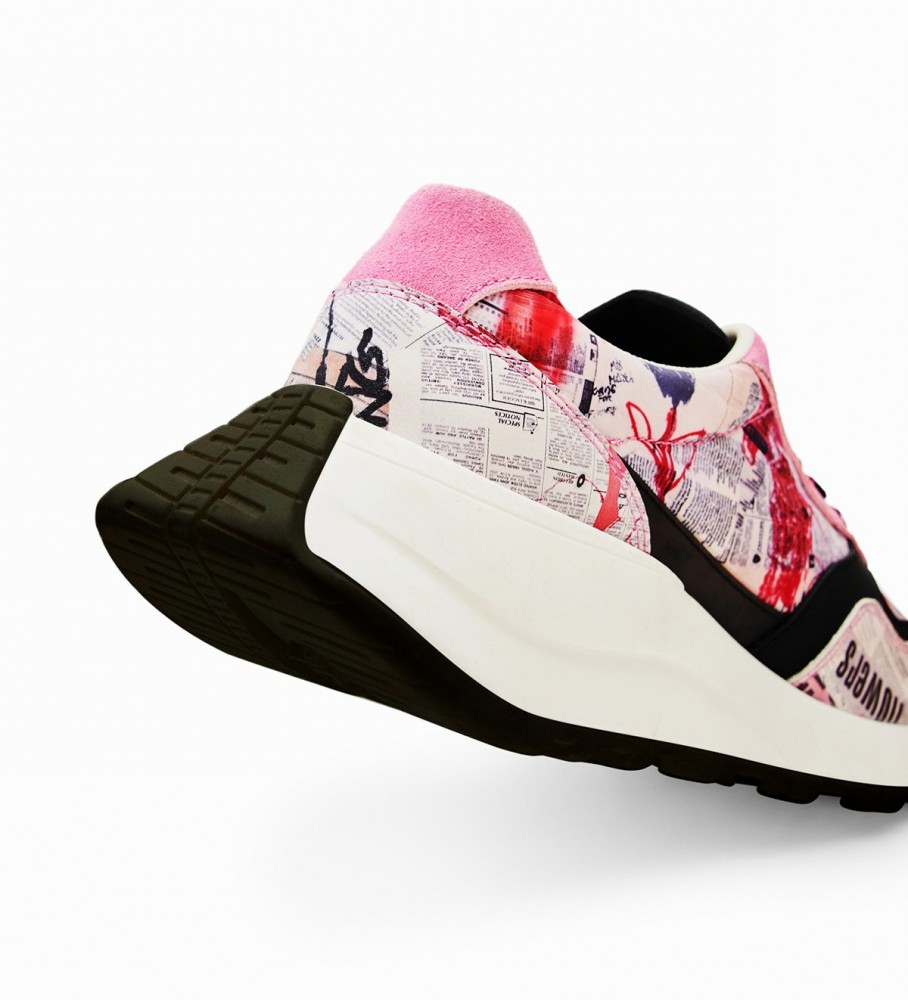 Tênis Desigual Digital Rosa Jogger