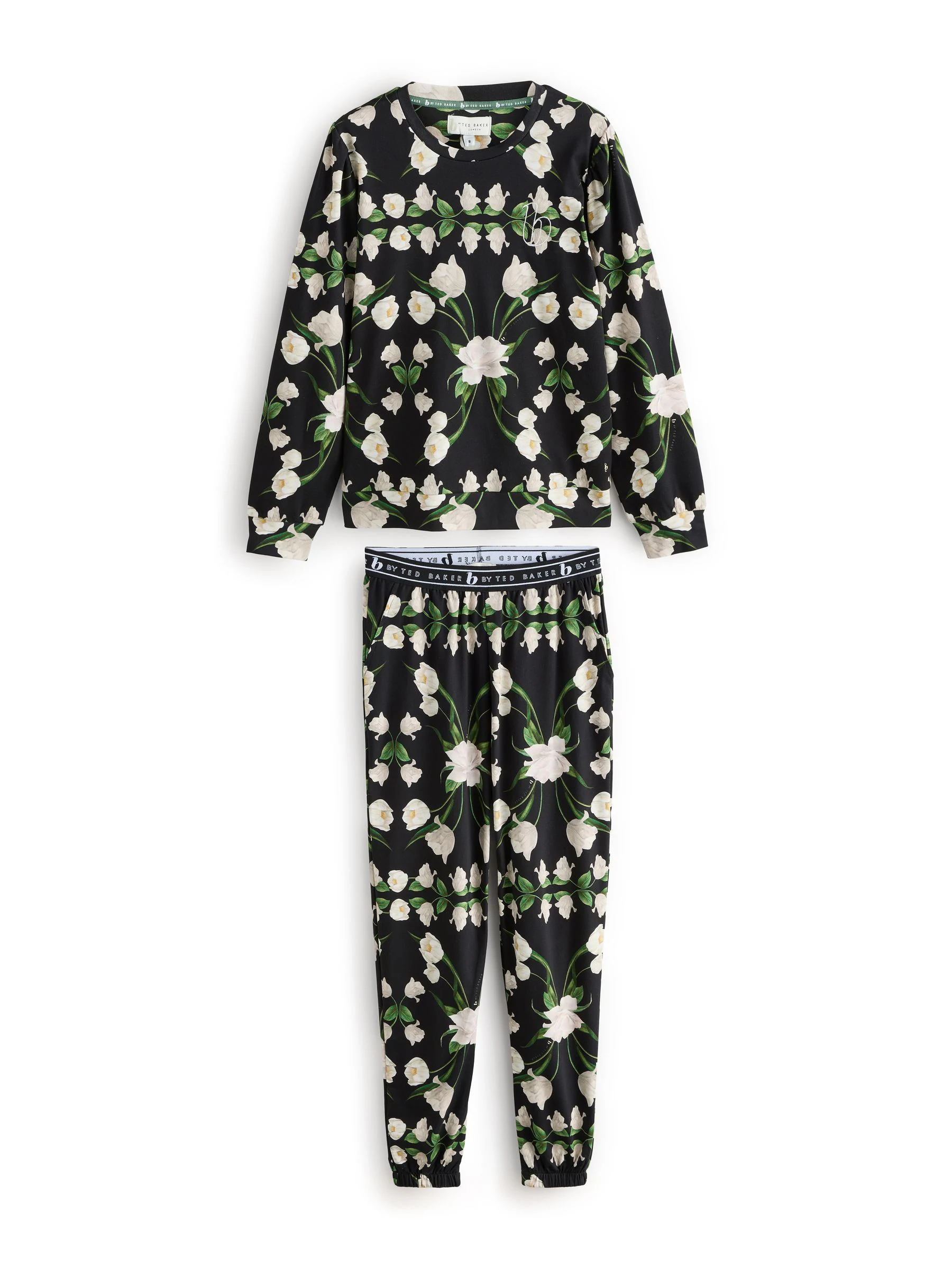 Zwart - B by Ted Baker 100% Cotton Interlock Pyjamas