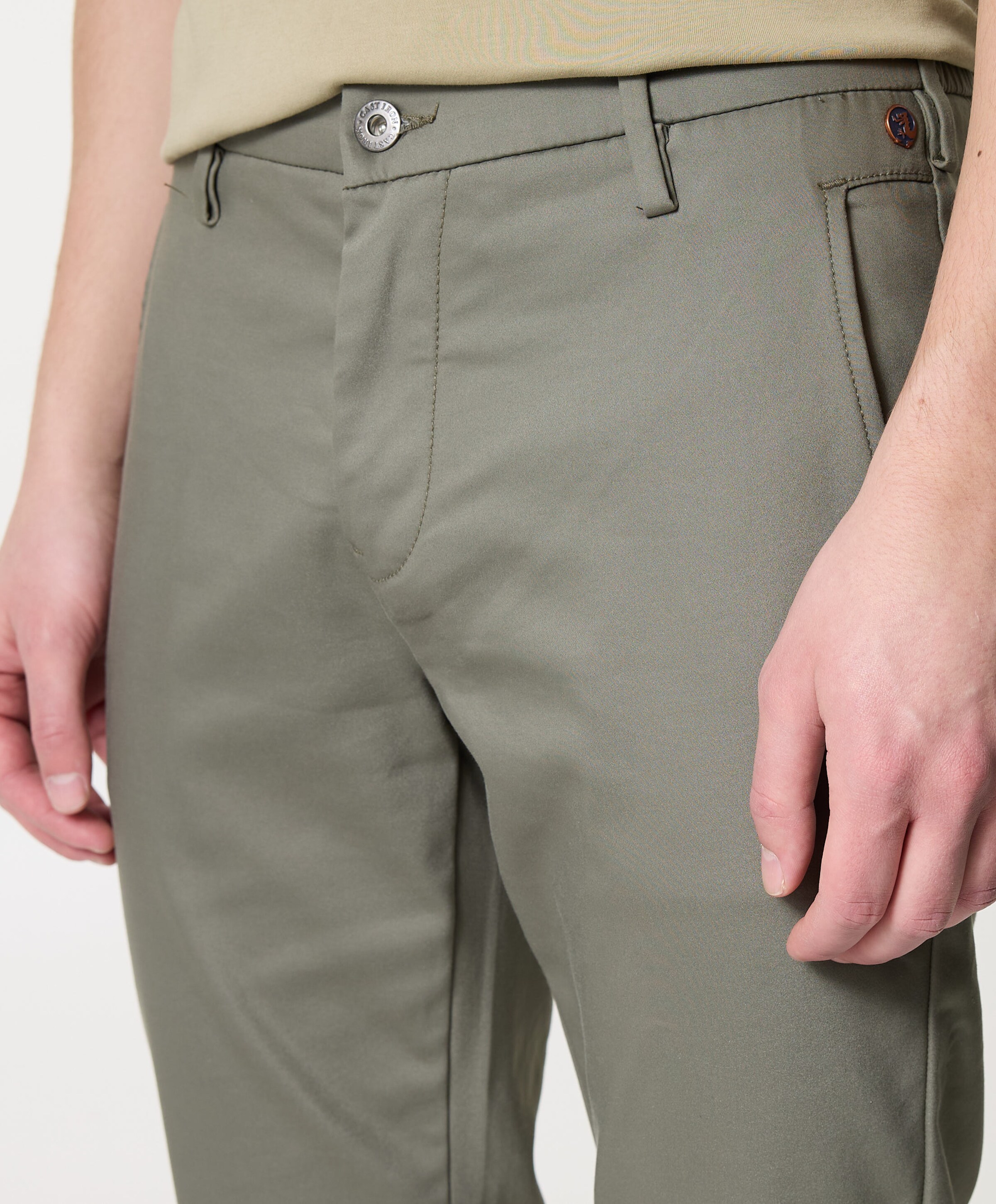 Cast Iron CYLAS CHINO MEGDA POWER heren broek groen