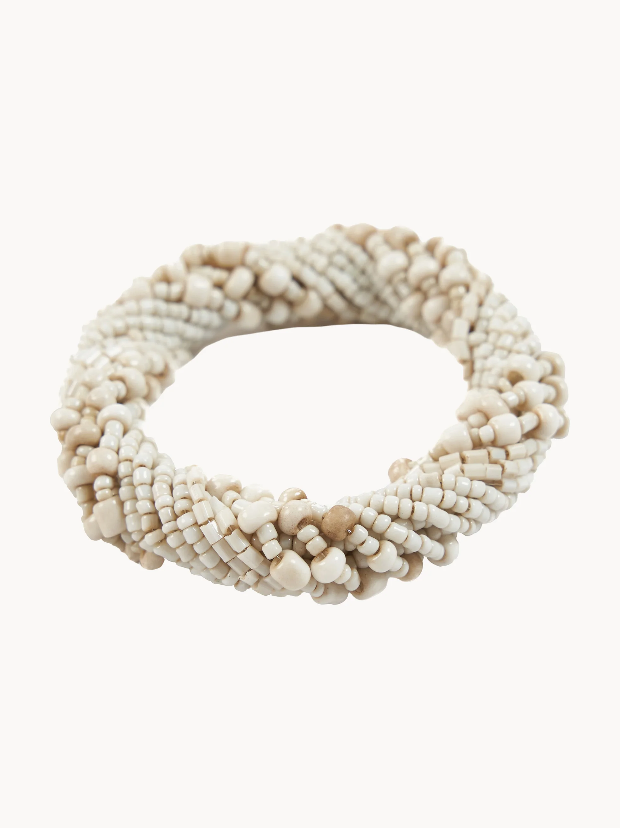 Handgeweven servetring Beaded