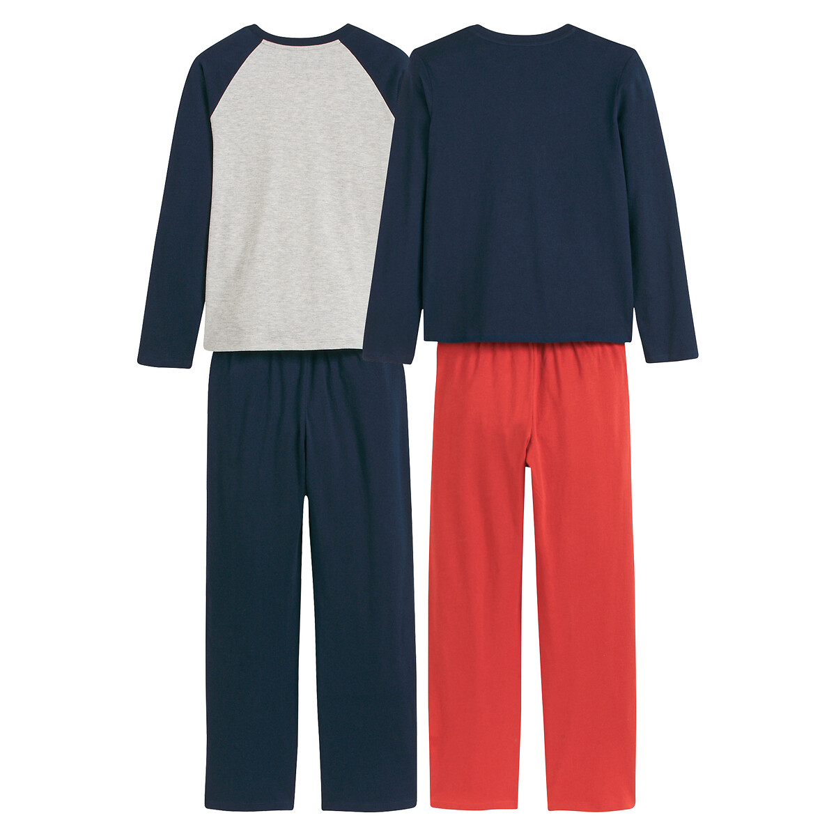 COLEÇÃO LA REDOUTE<br>Conjunto de 2 pijamas de algodão, estampa de beisebol