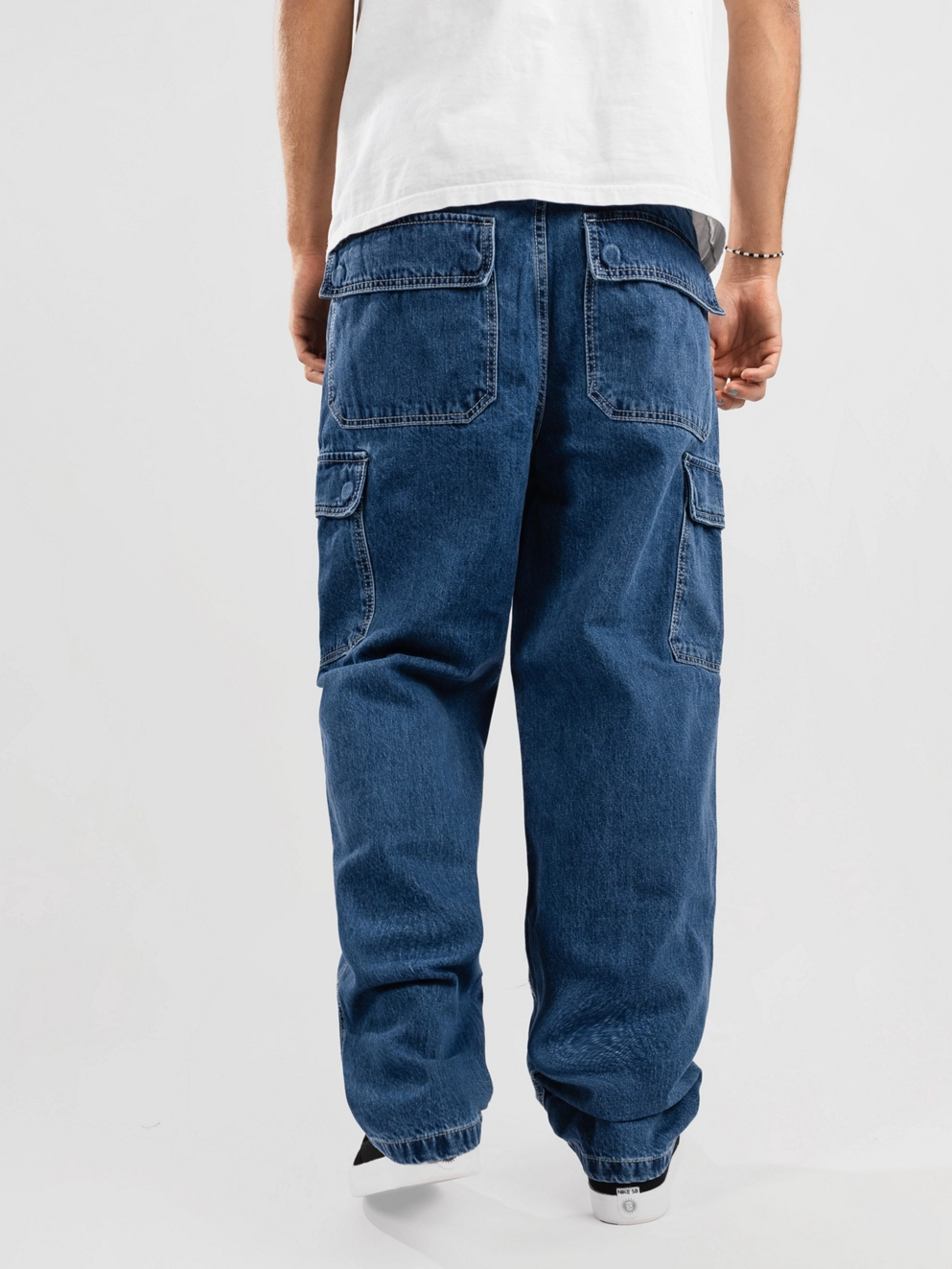 Empyre Sk8 Denim Cargo Jeans medium blue