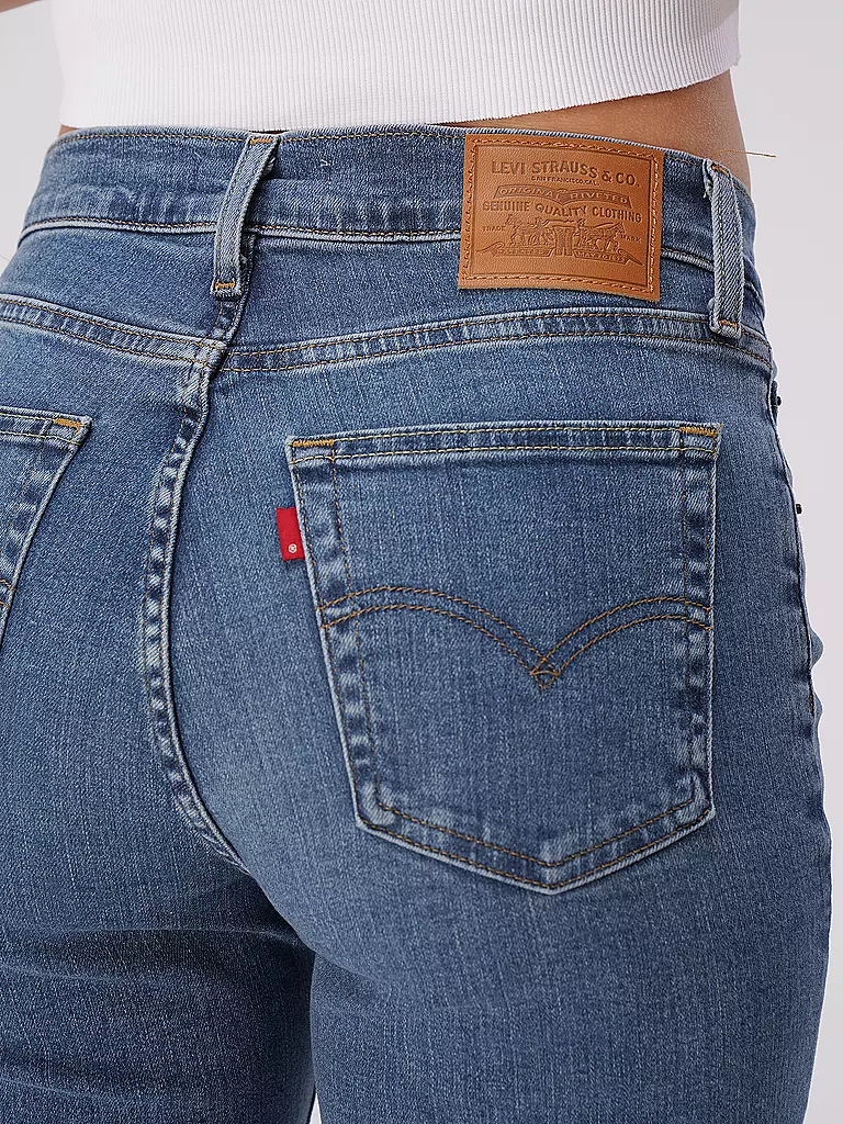 LEVI'S® Highwaist Jeans Straight Fit 724 blau