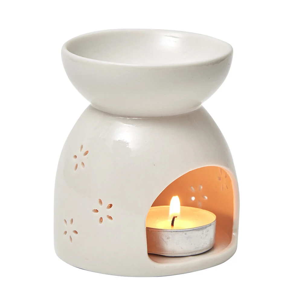 Brûle parfum céramique blanc