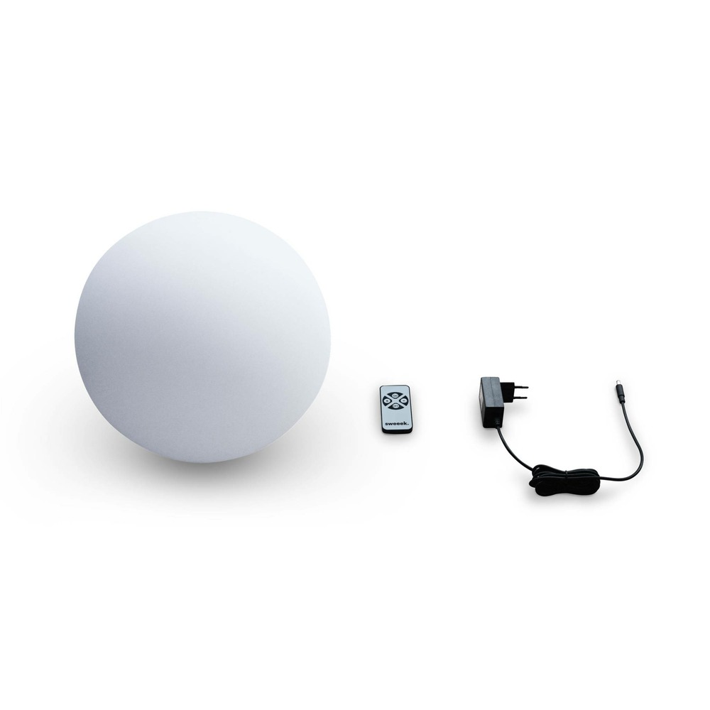 Boule led 30cm – sphère décorative lumineuse. Ø30cm. Blanc chaud. Commande à distance