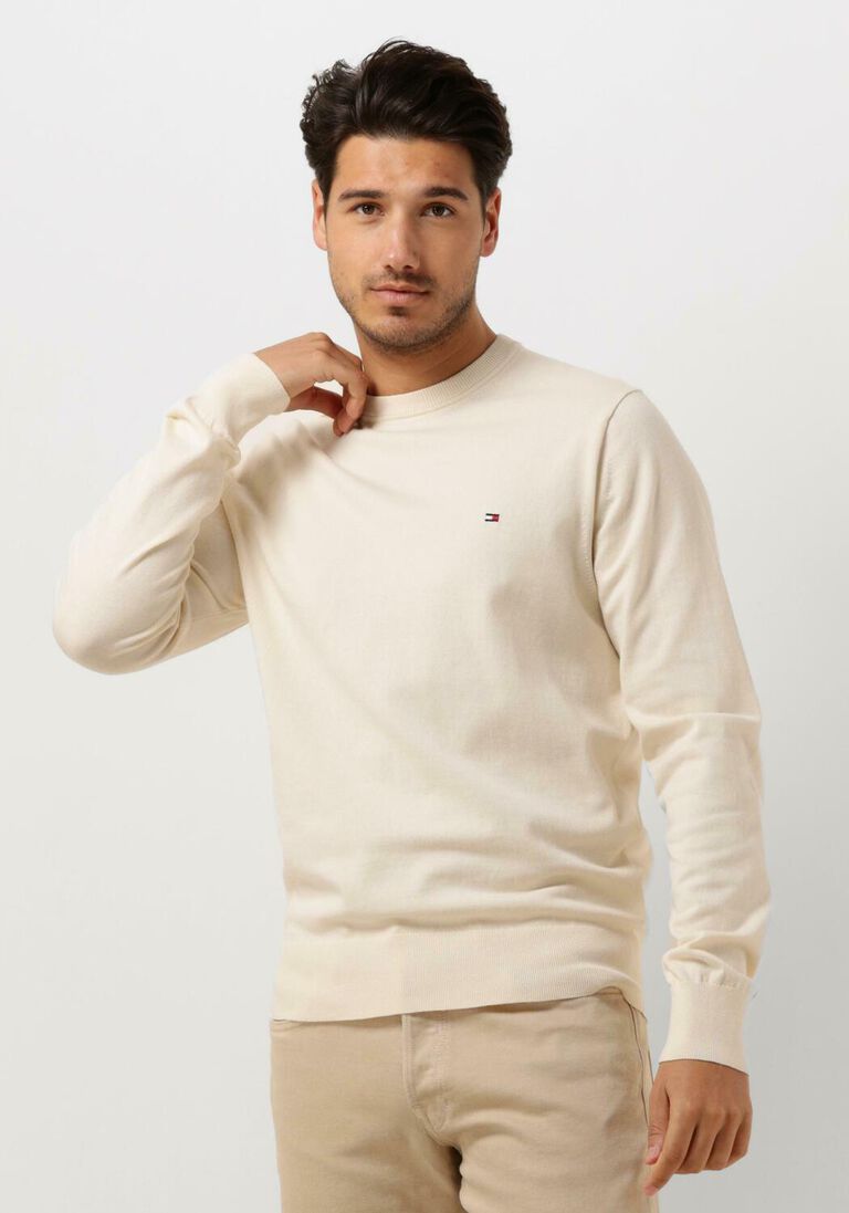 TOMMY HILFIGER gebroken wit tommy hilfiger trui 1985 crew neck sweater