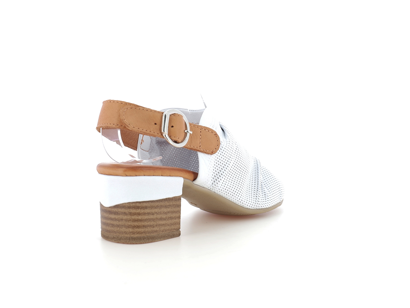 Metamorf ose-RADIEUX Cuir Blanc-Marron
