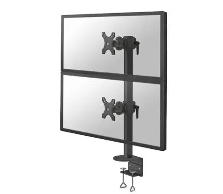Neomounts FPMA-D960DVPLUS - Monteringssæt - for 2 LCD displays - stål - sort - skærmstørrelse: 17