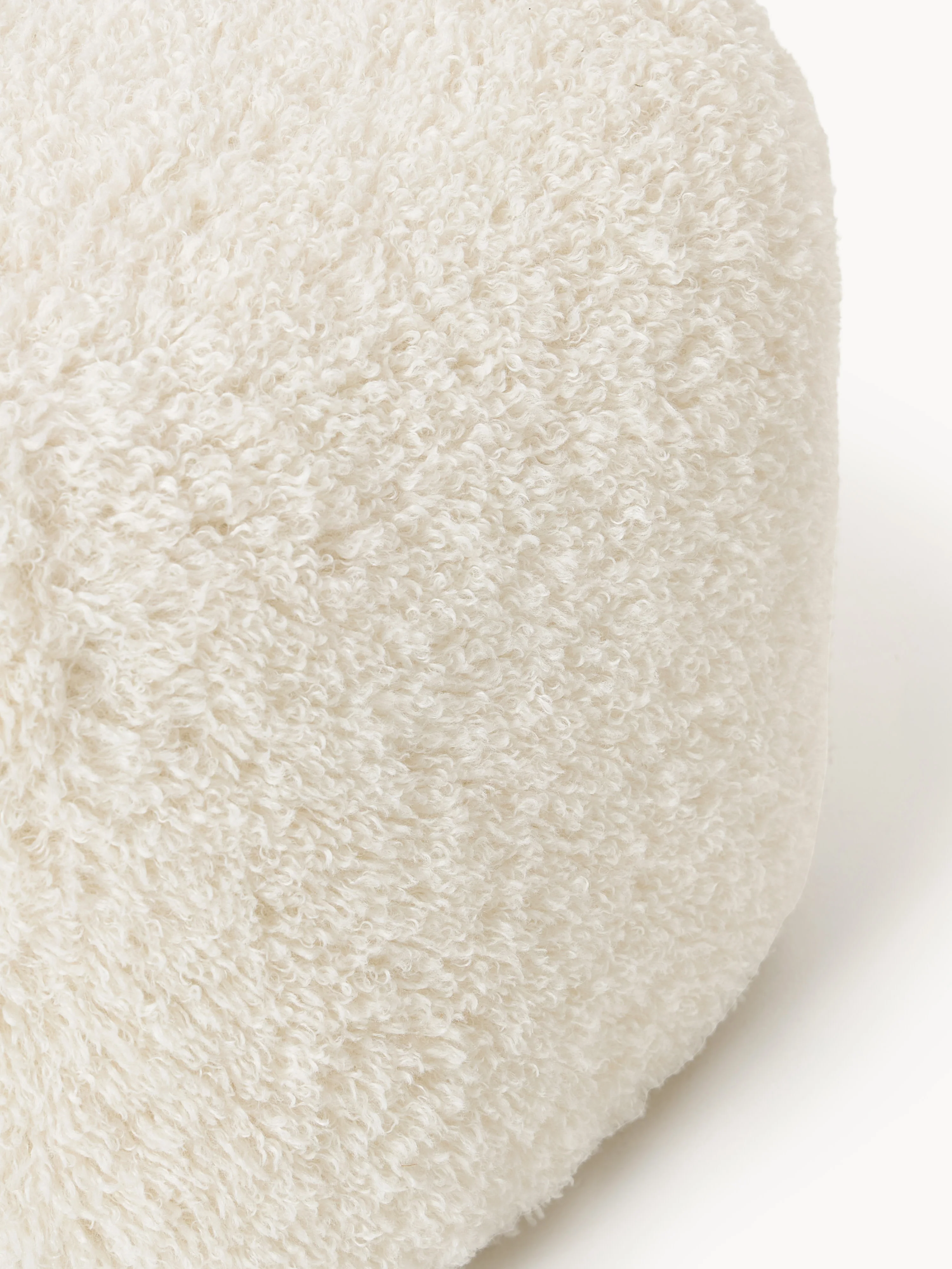 Ovale teddy ottoman Wolke